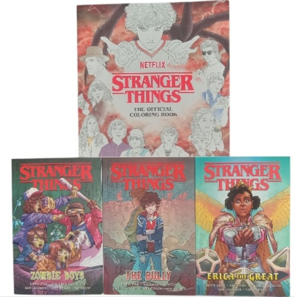 Netflix Stranger Things Graphic Novel 3 Book Boxedset + Official Coloring Book - Picture 1 of 7